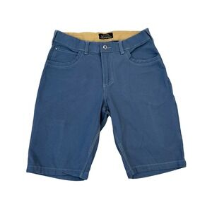 Noble Outfitters Womens Blue Canvas Utility Work Shorts Size 8 Cargo Pocket